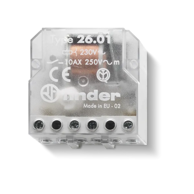 Relè interruttore ad impulsi passo-passo 230V 10A Finder 26018230 Relè interruttore ad impulsi passo-passo 230V 10A Finder 26018230